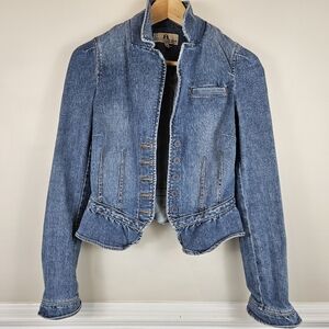 Juicy Couture Jeans Jean Jacket Peplum Style A1018